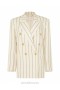 Navy/Cream Stripe Zimmermann Natura Relaxed Jacket Jackets & Coats