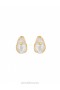 Gold/Transparent Quartz Zimmermann Crystal Pebble Earrings Earrings