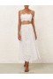 Ivory Zimmermann Ottie Flared Skirt Skirts