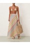 Multi Stripe Zimmermann Halliday Bias Skirt Skirts