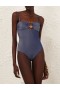 Sapphire Zimmermann Ottie Metallic Knot 1PC One Pieces