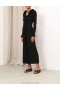 Black Zimmermann Matchmaker V-Neck Ruffle Dress Dresses