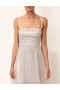 Cream/Black Dot Zimmermann Tulle Midi Dress Dresses
