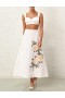 Ivory Camellia Zimmermann Natura Flare Skirt Skirts