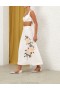 Ivory Camellia Zimmermann Natura Flare Skirt Skirts