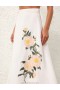 Ivory Camellia Zimmermann Natura Flare Skirt Skirts