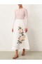 Ivory Camellia Zimmermann Natura Flare Skirt Skirts