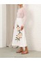 Ivory Camellia Zimmermann Natura Flare Skirt Skirts