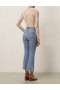 Poseidon Blue Zimmermann Cropped Flare Jean DenimShorts & Pants