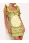 Yellow Bandana Zimmermann Matchmaker Frilled Mini Dresses