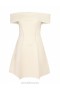 Cream Zimmermann Matchmaker Knit Panelled Mini Dresses