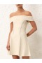 Cream Zimmermann Matchmaker Knit Panelled Mini Dresses
