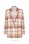 Cream Check Zimmermann Matchmaker Check Jacket Jackets & Coats