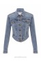 Poseidon Blue Zimmermann Denim Fitted Jacket Denim
