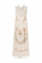 Coral Mixed Print Zimmermann Natura Lace Patch Tank Dress Dresses