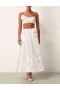 Ivory Zimmermann Matchmaker Rose Flare Skirt Skirts