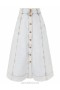 Storm Blue Zimmermann August A Line Denim Skirt Skirts