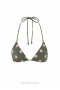 Khaki/Pink Dot Zimmermann Separates Sculpt Mini Tri Separates Tops