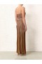 Lurex Multi Zimmermann Alight Stripe Midi Dress Clothing