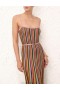 Lurex Multi Zimmermann Alight Stripe Midi Dress Clothing