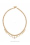 Gold/Transparent Quartz Zimmermann Crystal Beads Necklace Necklaces