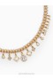 Gold/Transparent Quartz Zimmermann Crystal Beads Necklace Necklaces