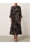 Black Mockingbird Zimmermann Sunray Long Sleeve Midi Dresses