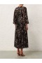 Black Mockingbird Zimmermann Sunray Long Sleeve Midi Dresses