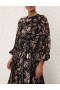 Black Mockingbird Zimmermann Sunray Long Sleeve Midi Dresses