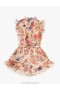 Cream Floral Zimmermann August Frill Playsuit Kids Playsuit