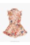 Cream Floral Zimmermann August Frill Playsuit Kids Playsuit