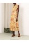 Yellow Hibiscus Zimmermann Matchmaker Flutter Midi Dress Dresses