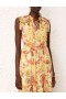Yellow Hibiscus Zimmermann Matchmaker Flutter Midi Dress Dresses