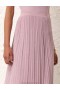 Dusty Pink Lurex Zimmermann August Rib Midi Skirt Skirts