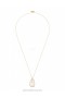 Gold/Transparent Quartz Zimmermann Crystal Pebble Necklace Necklaces