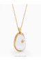 Gold/Transparent Quartz Zimmermann Crystal Pebble Necklace Necklaces