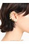 Gold Zimmermann Small Floral Ear Cuff Earrings