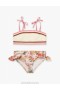 Cream Floral Zimmermann August Knit Bandeau Bikini Kids Bikini