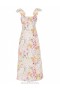 Kaleidoscope Garden Zimmermann Harmony Tie Shoulder Midi Dresses