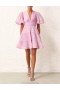 Pink Zimmermann Pleated Mini Dress Dresses