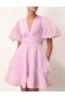 Pink Zimmermann Pleated Mini Dress Dresses