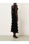 Black Zimmermann Natura Ruffle Dress Dresses