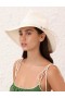 Natural Zimmermann Glazed Straw Collapsible Hat Hats