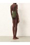 Khaki Zimmermann Separates Sculpt Wrap Tie 1PC Separates One Piece