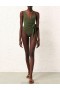 Khaki Zimmermann Separates Sculpt Wrap Tie 1PC Separates One Piece