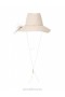 Natural Zimmermann Glazed Straw Collapsible Hat Hats