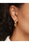 Gold Zimmermann Paint Stroke Hoops Earrings