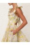 Citrus Garden Print Zimmermann Harmony Frilled Mini Dresses