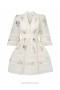 Multi Botanical Ivory Zimmermann Natura V Neck Lace Mini Dress Dresses