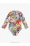 Blue Floral Zimmermann Alight Long Sleeve 1PC Kids One Piece